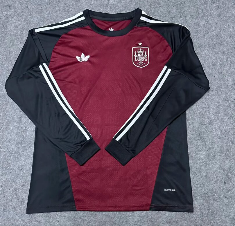 AAA Quality Spain 2026 World Cup GK Red Long Soccer Jersey